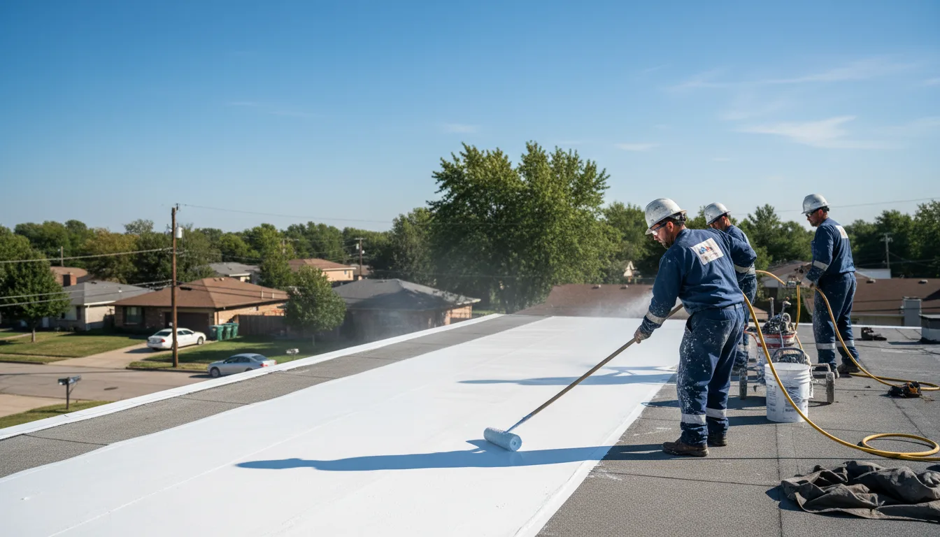 Commercial roof coating in Greenwich, KS near me